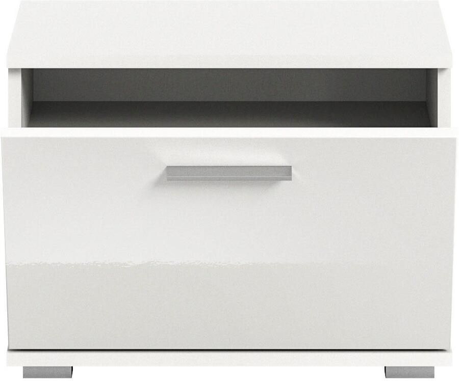 INOSIGN Zitbank Valge Breedte 55 cm 1 Deurtje 1 Plank 2 Vakken Bank schoenenbank garderobenbank halbank gangbank opbergbank - Foto 2