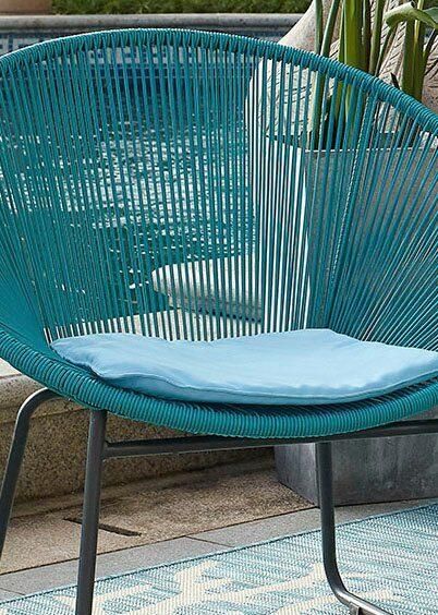 Artistiq Living Artistiq Tuinset Pablo 2 stoelen + tafel Turquoise - Foto 4