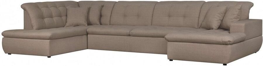 INOSIGN Zithoek BRISBANE nieuw U-model met verfijnd gestikt patroon matte look incl. sierkussens - Foto 5