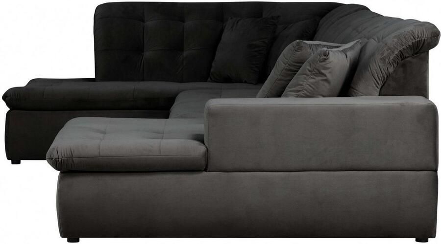 INOSIGN Zithoek BRISBANE nieuw U-model met verfijnd gestikt patroon matte look incl. sierkussens - Foto 2