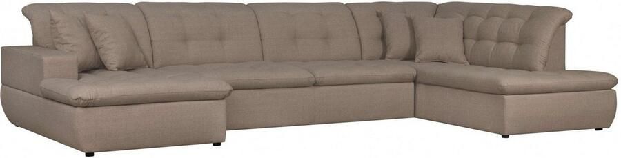 INOSIGN Zithoek BRISBANE nieuw U-model met verfijnd gestikt patroon matte look incl. sierkussens - Foto 5