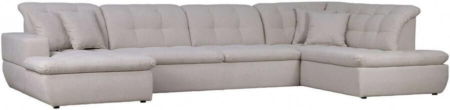 INOSIGN Zithoek BRISBANE nieuw U-model met verfijnd gestikt patroon matte look incl. sierkussens - Foto 5