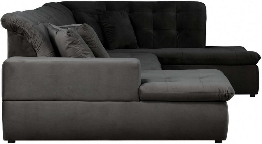 INOSIGN Zithoek BRISBANE nieuw U-model met verfijnd gestikt patroon matte look incl. sierkussens - Foto 2