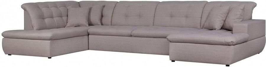 INOSIGN Zithoek BRISBANE nieuw U-model met verfijnd gestikt patroon matte look incl. sierkussens - Foto 5