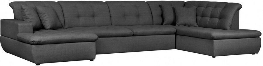 INOSIGN Zithoek BRISBANE nieuw U-model met verfijnd gestikt patroon matte look incl. sierkussens - Foto 5