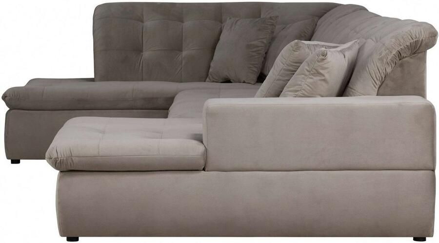 INOSIGN Zithoek BRISBANE nieuw U-model met verfijnd gestikt patroon matte look incl. sierkussens - Foto 3