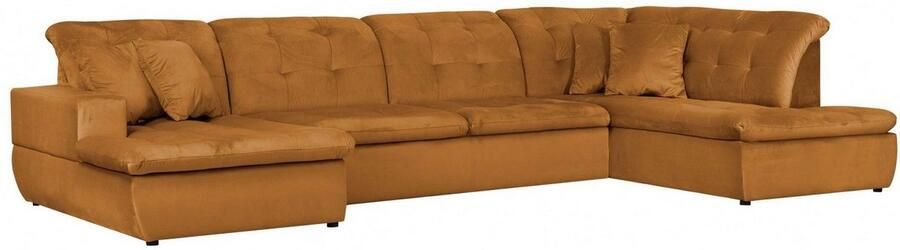 INOSIGN Zithoek BRISBANE nieuw U-model met verfijnd gestikt patroon matte look incl. sierkussens - Foto 5