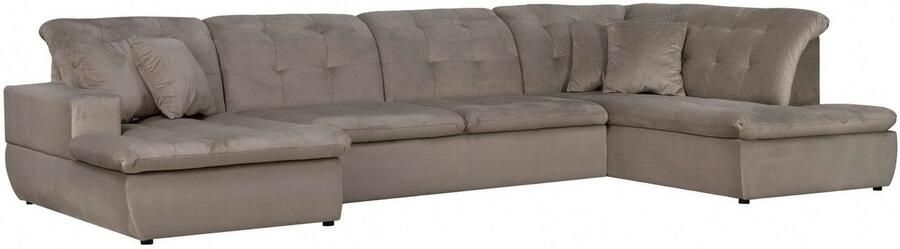 INOSIGN Zithoek BRISBANE nieuw U-model met verfijnd gestikt patroon matte look incl. sierkussens - Foto 5