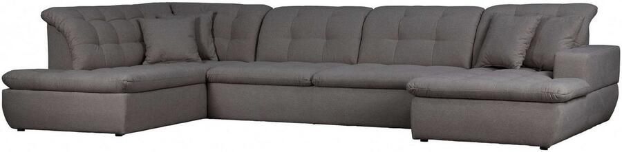 INOSIGN Zithoek BRISBANE nieuw U-model met verfijnd gestikt patroon matte look incl. sierkussens - Foto 6