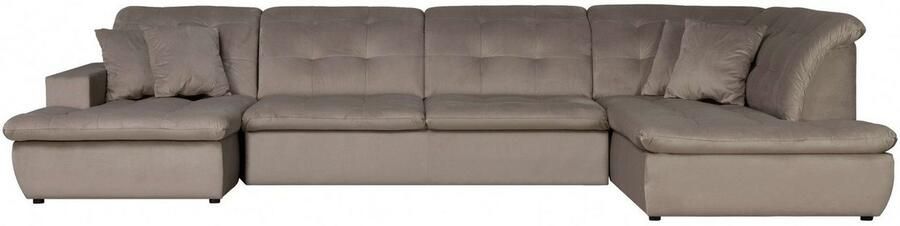 INOSIGN Zithoek BRISBANE nieuw U-model met verfijnd gestikt patroon matte look incl. sierkussens - Foto 6