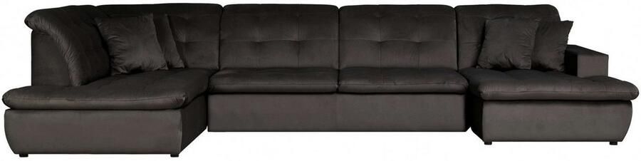 INOSIGN Zithoek BRISBANE nieuw U-model met verfijnd gestikt patroon matte look incl. sierkussens - Foto 6