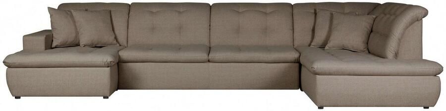 INOSIGN Zithoek BRISBANE nieuw U-model met verfijnd gestikt patroon matte look incl. sierkussens - Foto 6