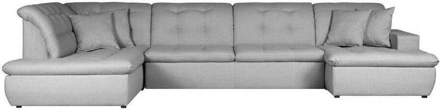 INOSIGN Zithoek BRISBANE nieuw U-model met verfijnd gestikt patroon matte look incl. sierkussens - Foto 6