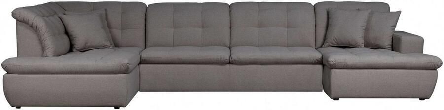 INOSIGN Zithoek BRISBANE nieuw U-model met verfijnd gestikt patroon matte look incl. sierkussens - Foto 5