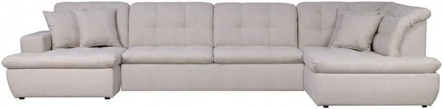 INOSIGN Zithoek BRISBANE nieuw U-model met verfijnd gestikt patroon matte look incl. sierkussens - Foto 3