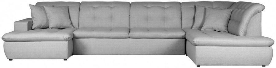 INOSIGN Zithoek BRISBANE nieuw U-model met verfijnd gestikt patroon matte look incl. sierkussens - Foto 6