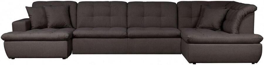 INOSIGN Zithoek BRISBANE nieuw U-model met verfijnd gestikt patroon matte look incl. sierkussens - Foto 5