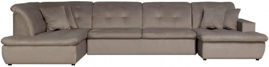 INOSIGN Zithoek BRISBANE nieuw U-model met verfijnd gestikt patroon matte look incl. sierkussens - Foto 6