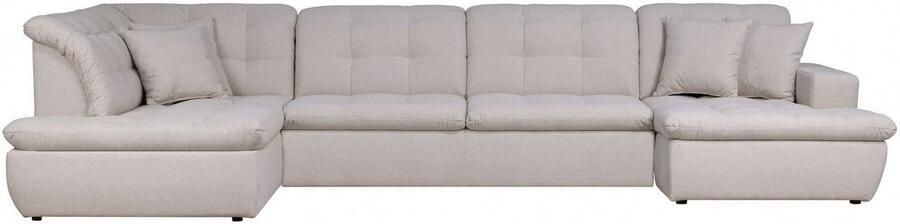 INOSIGN Zithoek BRISBANE nieuw U-model met verfijnd gestikt patroon matte look incl. sierkussens - Foto 5