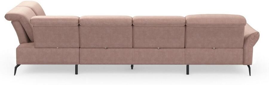 INOSIGN Zithoek Coco U-vorm Verstelbare zitdiepte armleuning en hoofdeind cordbekleding poothoogte 15 cm - Foto 7