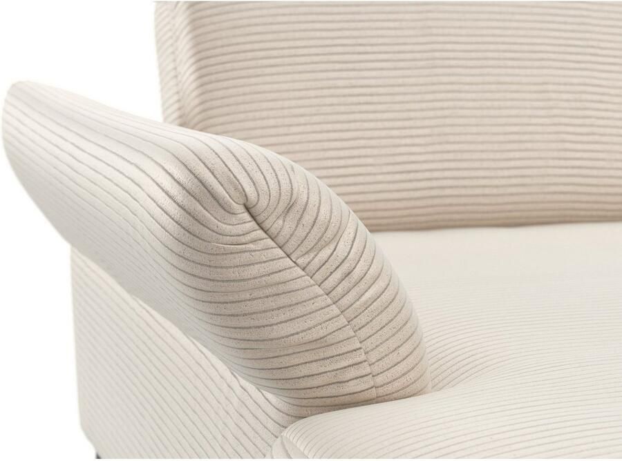 INOSIGN Zithoek Coco U-vorm Verstelbare zitdiepte armleuning en hoofdeind cordbekleding poothoogte 15 cm - Foto 3