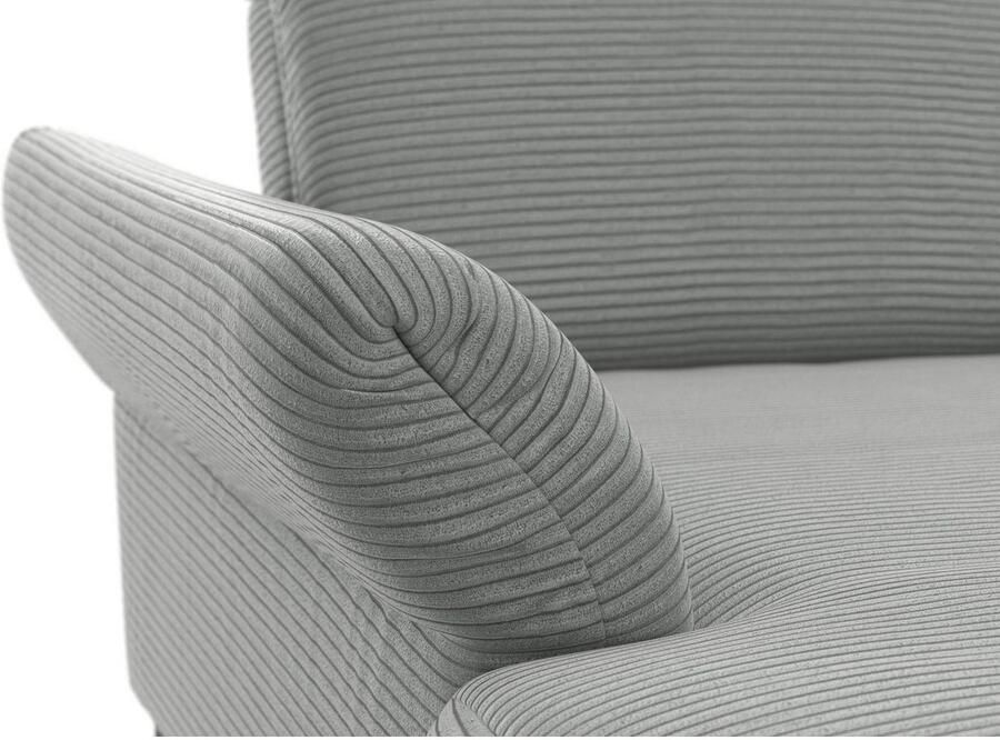 INOSIGN Zithoek Coco U-vorm Verstelbare zitdiepte armleuning en hoofdeind cordbekleding poothoogte 15 cm - Foto 3