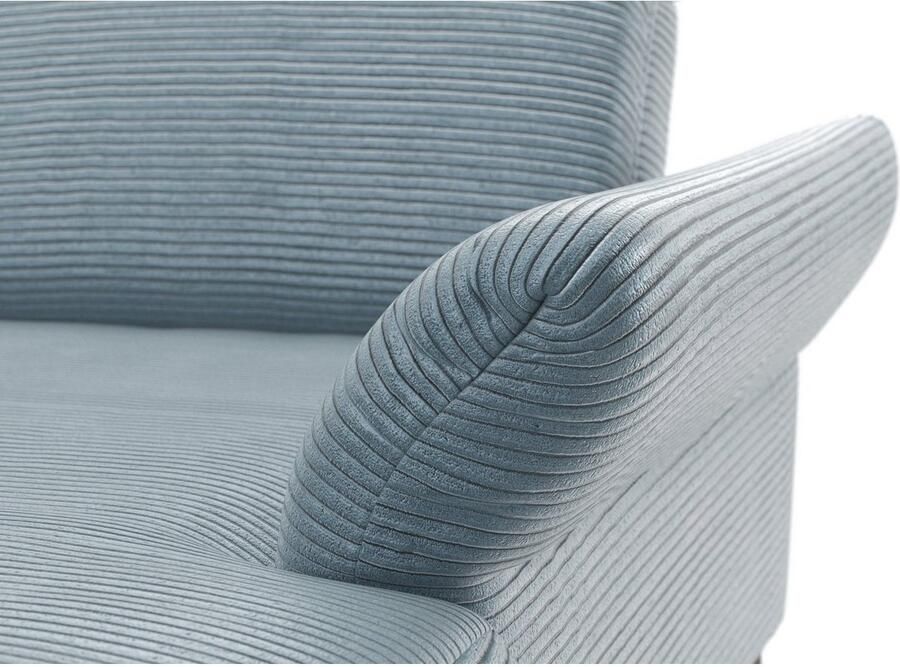 INOSIGN Zithoek Coco U-vorm Verstelbare zitdiepte armleuning en hoofdeind cordbekleding poothoogte 15 cm - Foto 3