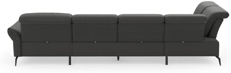 INOSIGN Zithoek Coco U-vorm Verstelbare zitdiepte armleuning en hoofdeind cordbekleding poothoogte 15 cm - Foto 7