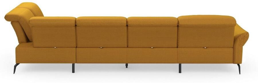 INOSIGN Zithoek Coco U-vorm Verstelbare zitdiepte armleuning en hoofdeind cordbekleding poothoogte 15 cm - Foto 8