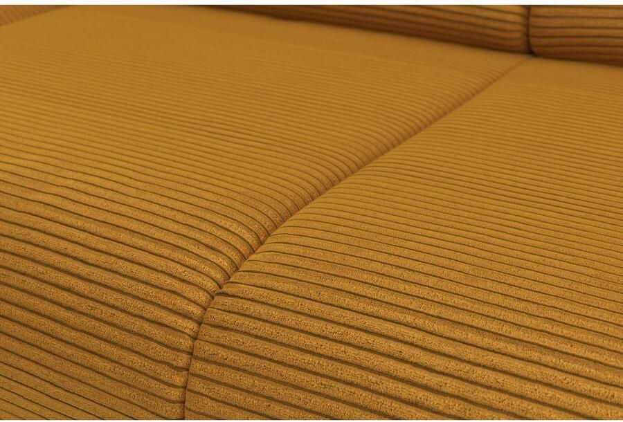 INOSIGN Zithoek Coco U-vorm Verstelbare zitdiepte armleuning en hoofdeind cordbekleding poothoogte 15 cm - Foto 4