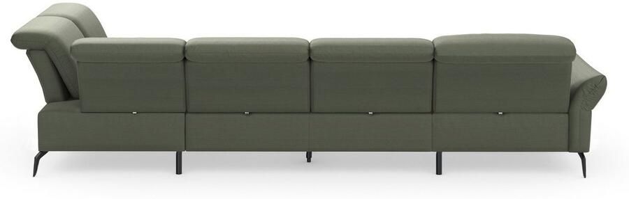 INOSIGN Zithoek Coco U-vorm Verstelbare zitdiepte armleuning en hoofdeind cordbekleding poothoogte 15 cm - Foto 7