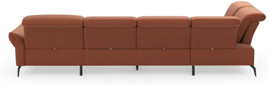 INOSIGN Zithoek Coco U-vorm Verstelbare zitdiepte armleuning en hoofdeind cordbekleding poothoogte 15 cm - Foto 7