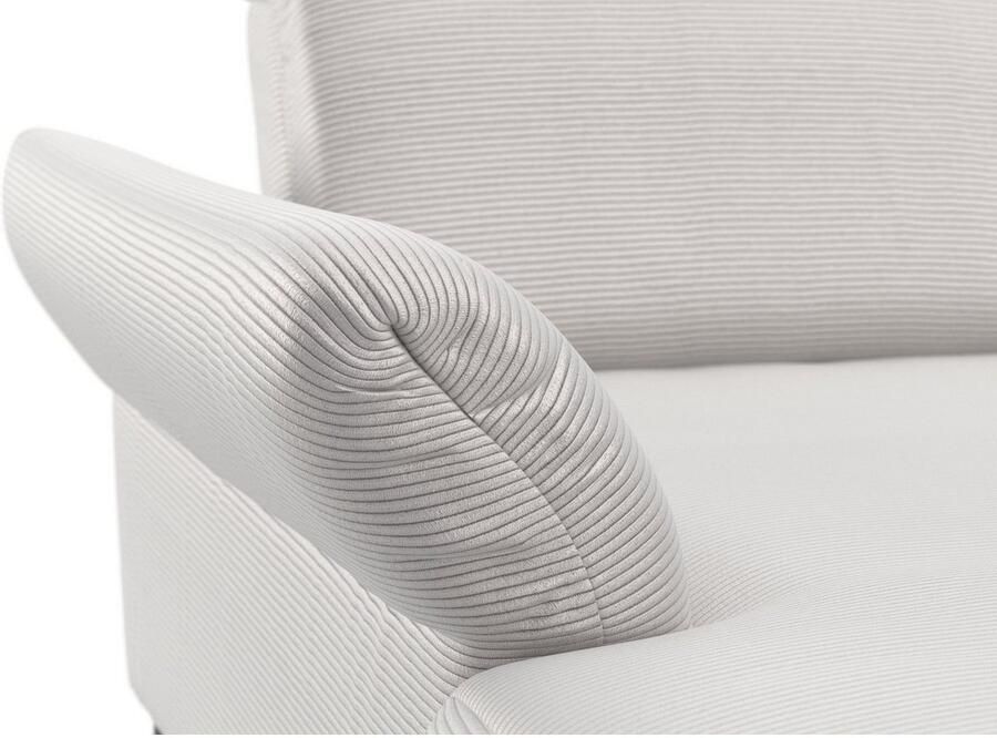 INOSIGN Zithoek Coco U-vorm Verstelbare zitdiepte armleuning en hoofdeind cordbekleding poothoogte 15 cm - Foto 3