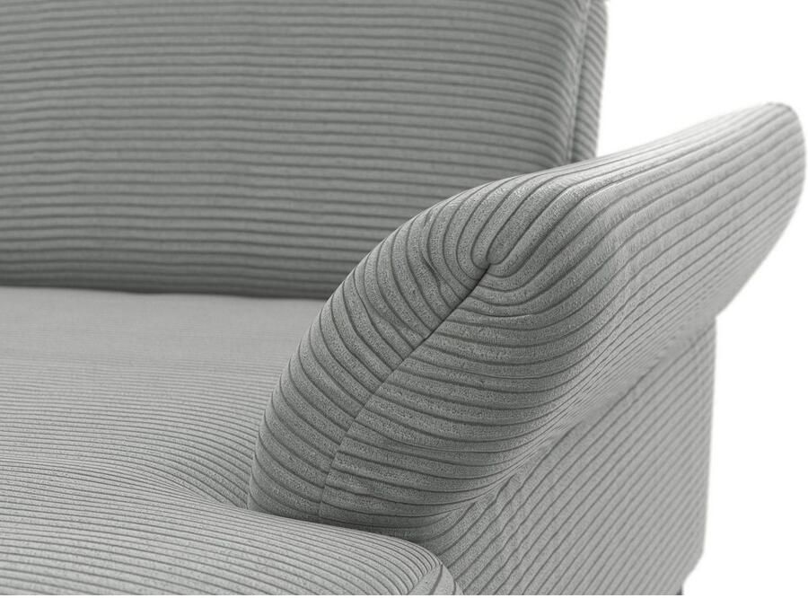 INOSIGN Zithoek Coco U-vorm Verstelbare zitdiepte armleuning en hoofdeind cordbekleding poothoogte 15 cm - Foto 3