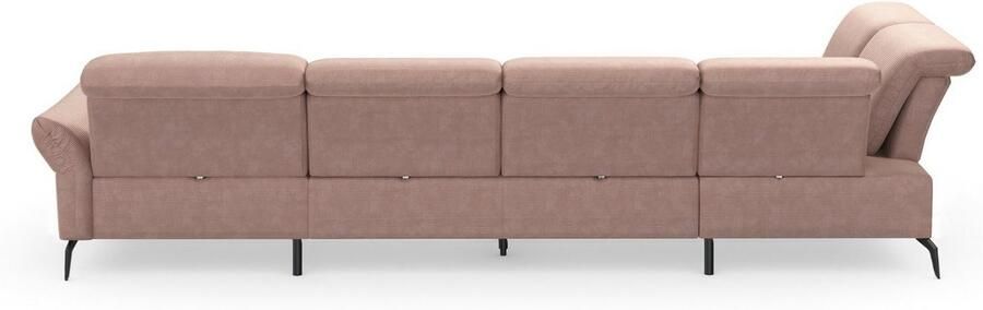 INOSIGN Zithoek Coco U-vorm Verstelbare zitdiepte armleuning en hoofdeind cordbekleding poothoogte 15 cm - Foto 7