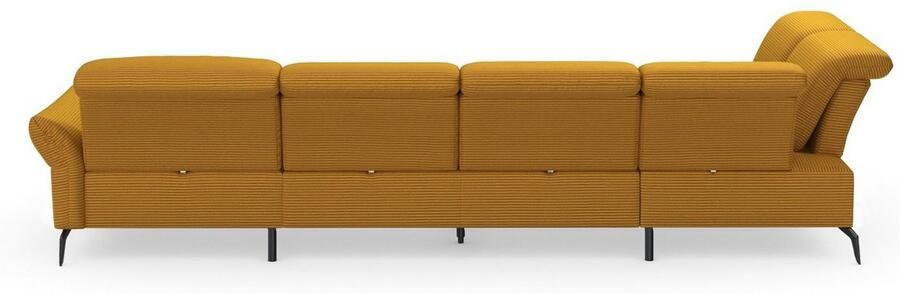 INOSIGN Zithoek Coco U-vorm Verstelbare zitdiepte armleuning en hoofdeind cordbekleding poothoogte 15 cm - Foto 8