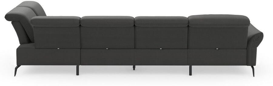 INOSIGN Zithoek Coco U-vorm Verstelbare zitdiepte armleuning en hoofdeind cordbekleding poothoogte 15 cm - Foto 7