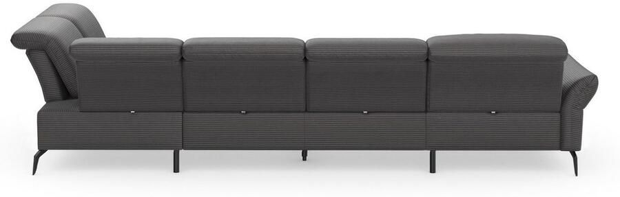 INOSIGN Zithoek Coco U-vorm Verstelbare zitdiepte armleuning en hoofdeind cordbekleding poothoogte 15 cm - Foto 7