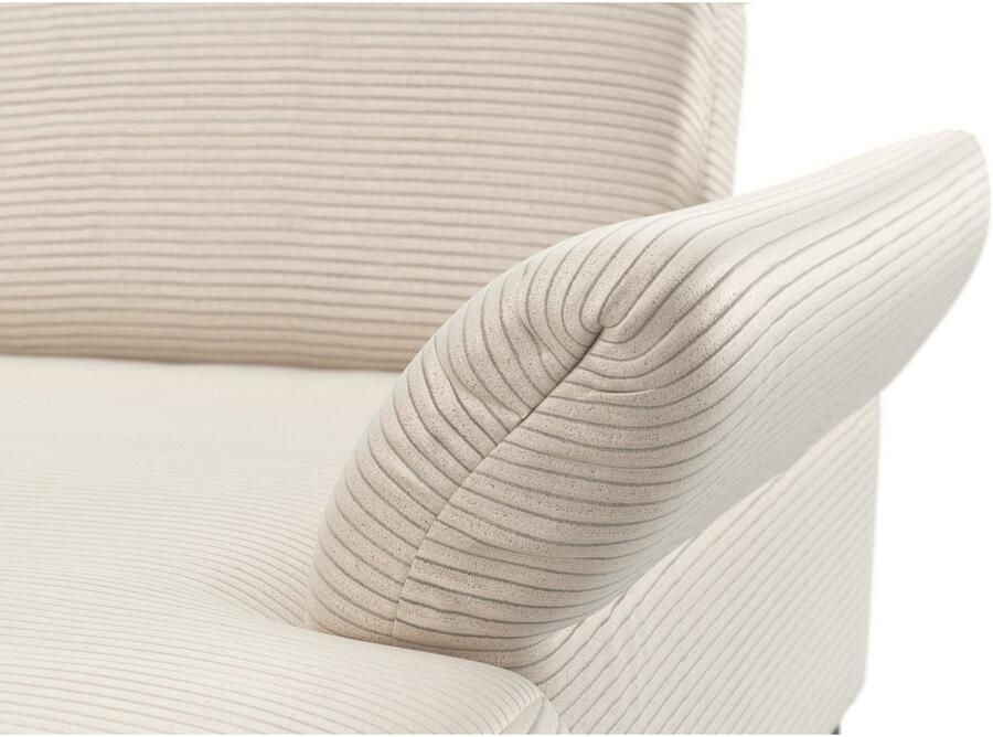 INOSIGN Zithoek Coco U-vorm Verstelbare zitdiepte armleuning en hoofdeind cordbekleding poothoogte 15 cm - Foto 3