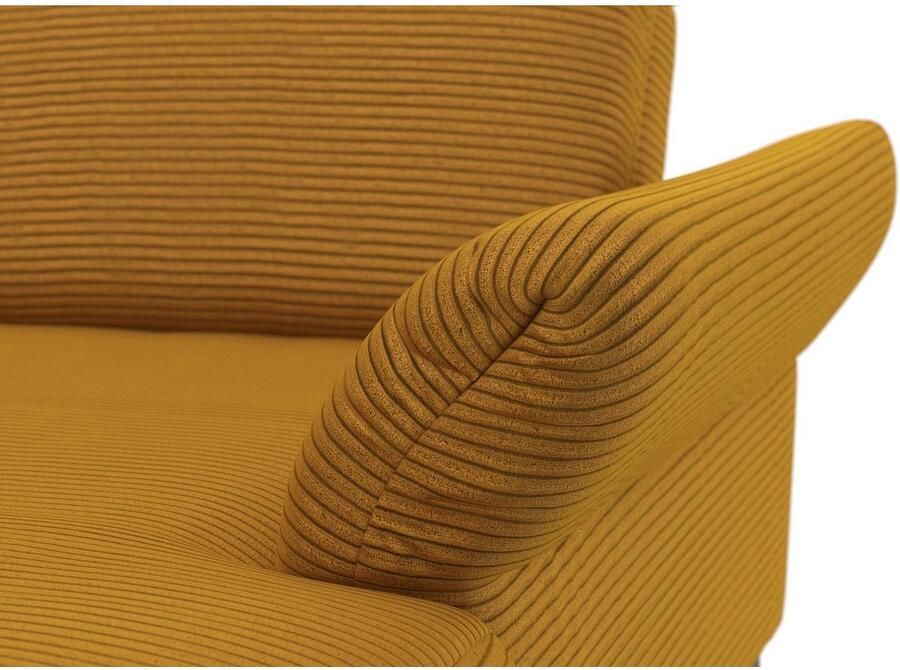 INOSIGN Zithoek Coco U-vorm Verstelbare zitdiepte armleuning en hoofdeind cordbekleding poothoogte 15 cm - Foto 3