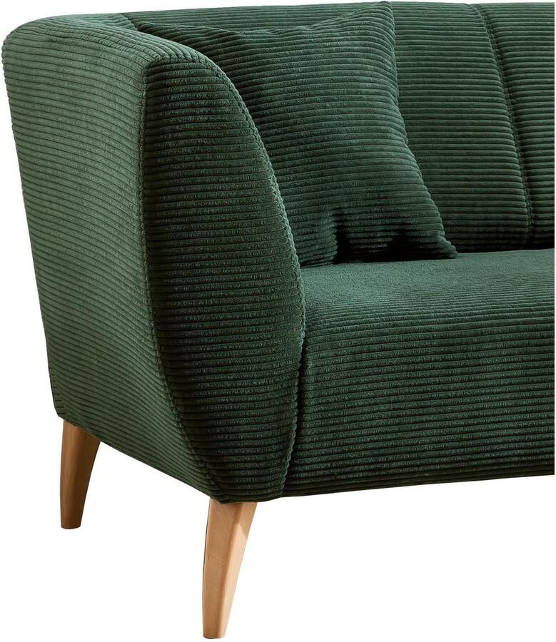 INOSIGN 3-zitsbank twee verschillende pootkleuren naar keuze