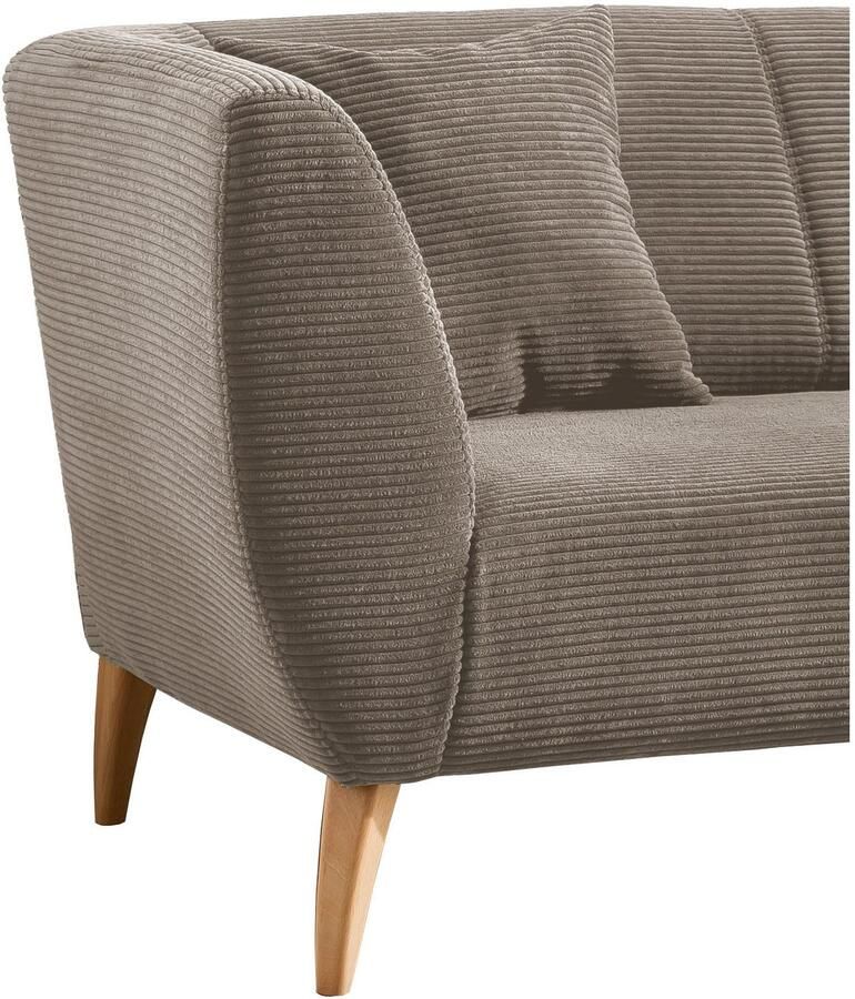 INOSIGN 3-zitsbank twee verschillende pootkleuren naar keuze