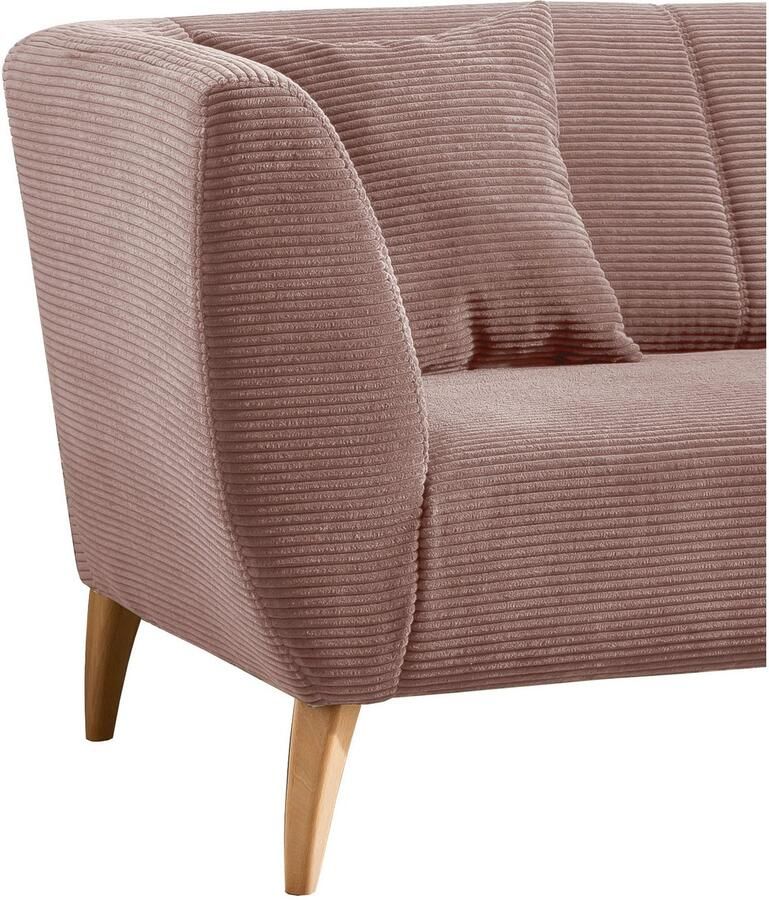 INOSIGN 3-zitsbank twee verschillende pootkleuren naar keuze