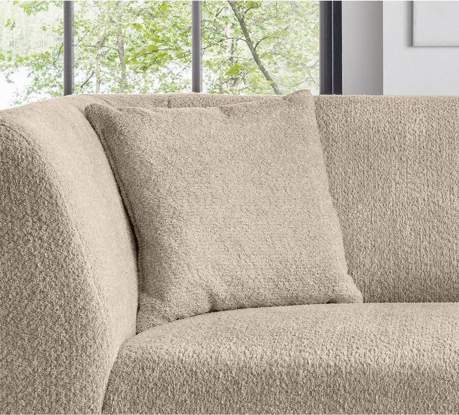 INOSIGN 3-zitsbank twee verschillende pootkleuren naar keuze