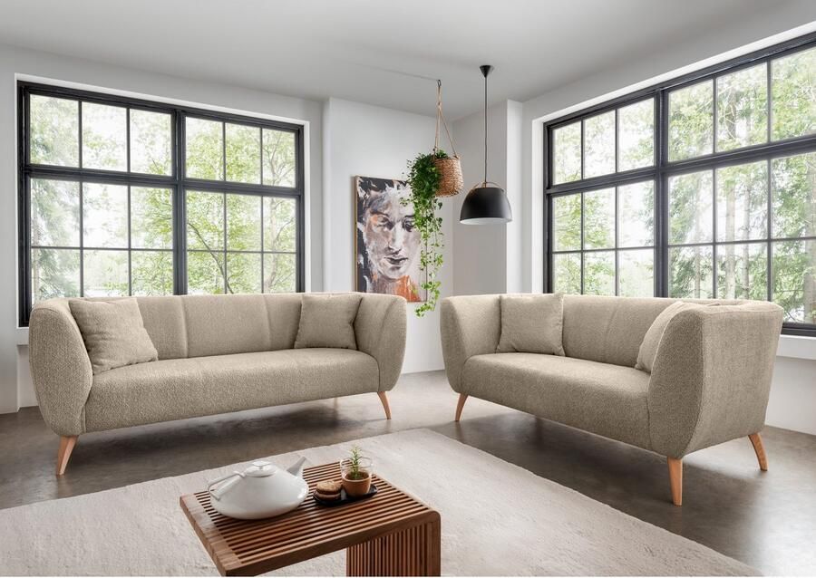 INOSIGN 3-zitsbank twee verschillende pootkleuren naar keuze - Foto 4