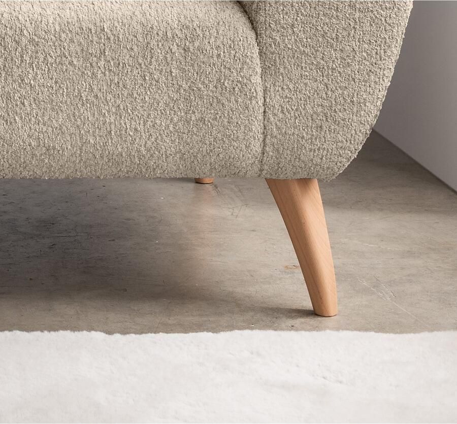 INOSIGN 3-zitsbank twee verschillende pootkleuren naar keuze