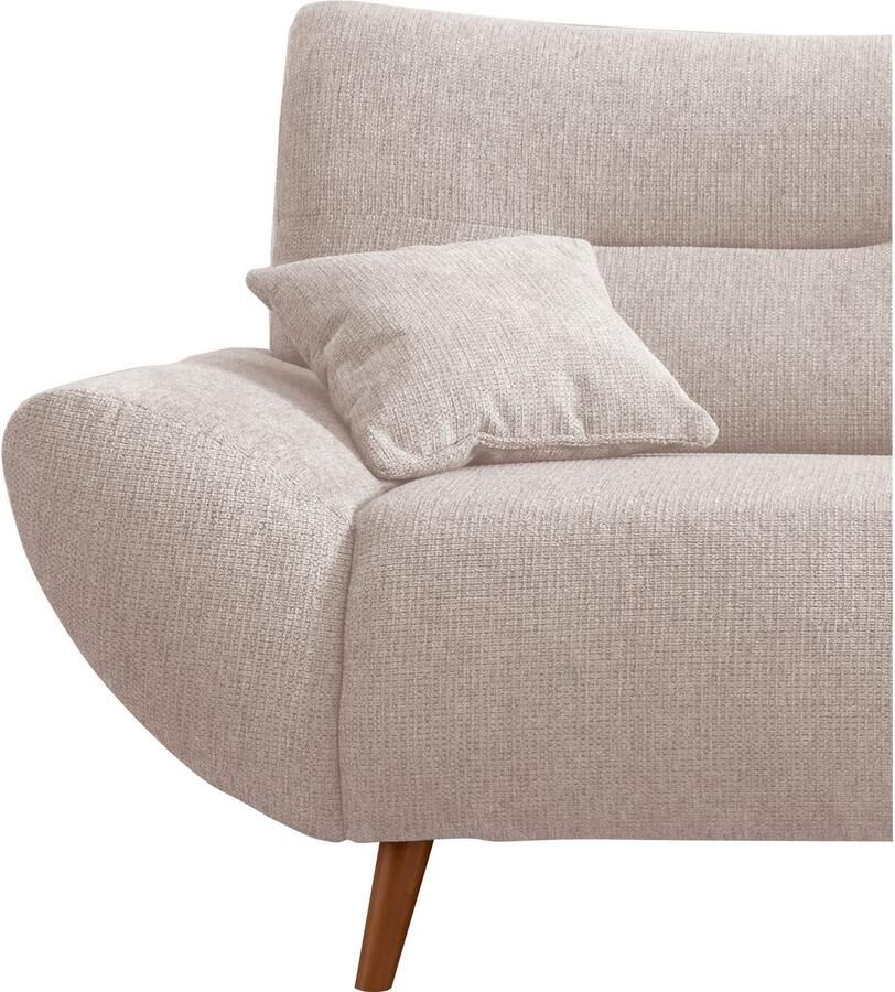 INOSIGN Zithoek Drago elegant en tijdloos comfortabel moderne vormtaal leverbaar als fauteuil hoekbank diverse stoffen incl. 2 sierkussens (set 3-delig) - Foto 2