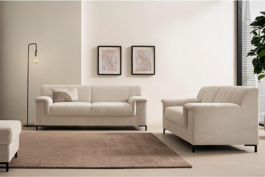 INOSIGN Zithoek Jamie 2 ook in corduroy Set: bestaande uit 1 5- en 2 5-zitter (2-delig) - Foto 4