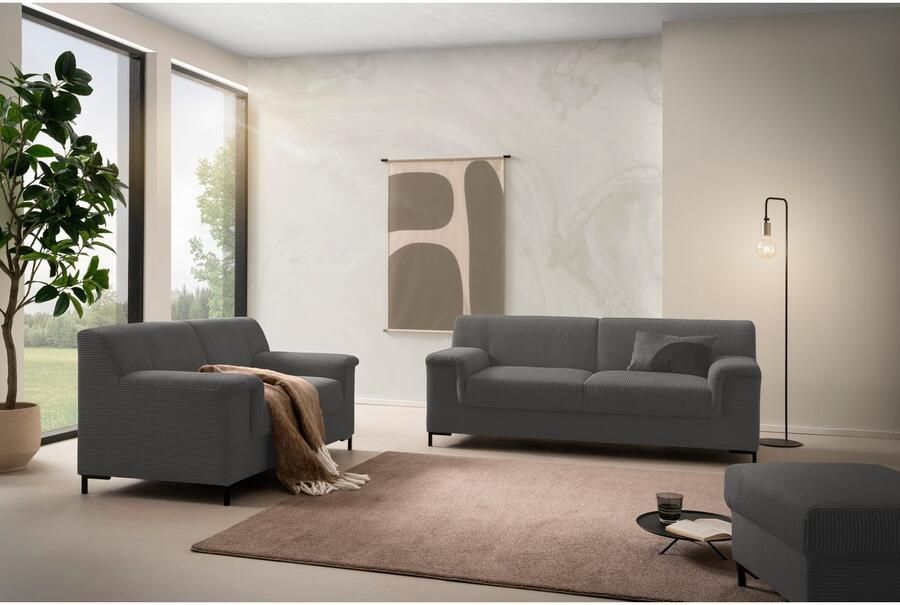 INOSIGN Zithoek Jamie 2 ook in corduroy Set: bestaande uit 1 5- en 2 5-zitter (2-delig) - Foto 3