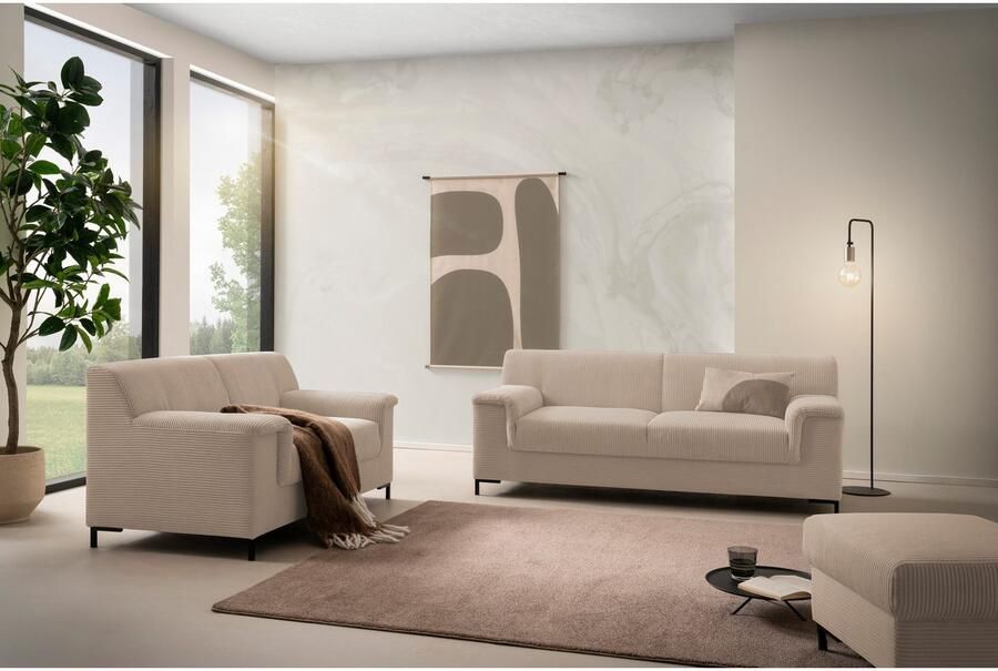 INOSIGN Zithoek Jamie 2 ook in corduroy Set: bestaande uit 1 5- en 2 5-zitter (2-delig) - Foto 2